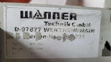 Пластмассовая мельница Wanner C17.26sv, 2008 год, мощность 3 кВт - ПРОДАЖА!