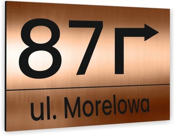 АДРЕСНАЯ ТАБЛИЧКА С НОМЕРОМ В СТРЕЛКЕ ВАШЕГО АДРЕСА