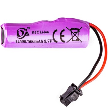 Akumulator do Auta do Driftu 4x4 3,7V 500mah Li-on JST SM Bateria do Aut RC