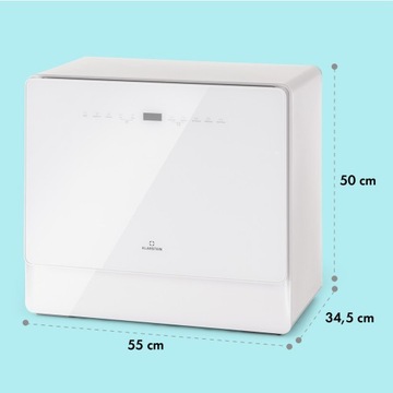 МИНИ-ОТДЕЛЬНО СТОЯЩАЯ НАСТОЛЬНАЯ ПОСУДОМОЕЧНАЯ МАШИНА KLARSTEIN 5 КОМПЛЕКТОВ 7 ПРОГРАММ