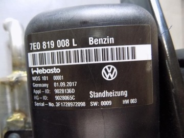 VW TRANSPORTER T6 WEBASTO ОТОПЛЕНИЕ 7E0819008L