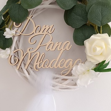 Dom Pana Młodego, dekoracja, ślub, wesele