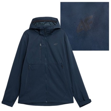 4F Kurtka Męska Softshell TSOFM044 Z Kapturem XL