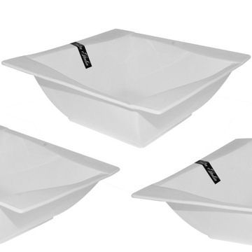 MISKA KWADRATOWA NA SAŁATKĘ SALATERKA PORCELANOWA
