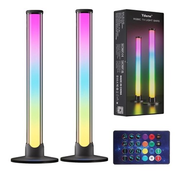 LEDY LISTWA ŚWIETLNA RGB MRUGA SYNCHRONIZACJA DŹWIĘK DO DEKORACJI POKOJU