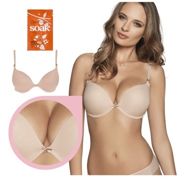 Biustonosz Corin Dolly 16872 Super PUSH-UP beż 65E