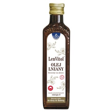 LenVitol olej lniany tłoczony na zimno 250ml