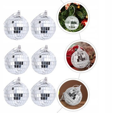 24 шт., стеклянные зеркальные диско-шары, висящие на вечеринке