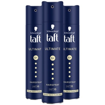 Taft Ultimate Lakier do Włosów Zestaw 3x250ml
