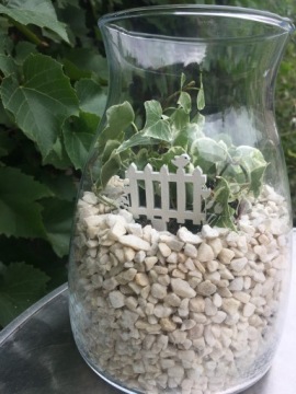 ТОПЕР ДЛЯ ЛЕСНОГО ЗАБОРА В СТЕКЛЯННОЙ БАНКЕ 12СМ 10ШТ ЦВЕТЫ