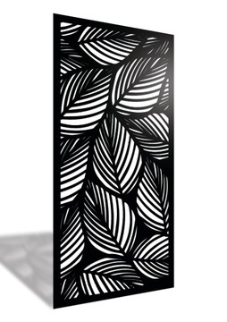 AŻUROWY PANEL DEKORACJA LIŚCIE OZDOBA 3D 59x28CM