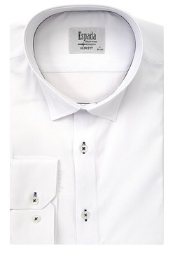 BIAŁA KOSZULA MĘSKA SLIM FIT DO GARNITURU ELASTAN