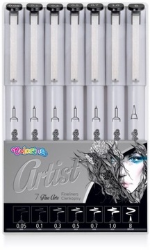 CIENKOPIS DO SZKICOWANIA 7 Rozmiarów ARTIST