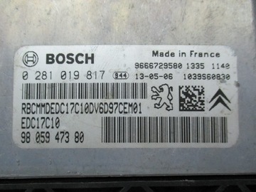 BERLINGO PARTNER 1.6 E-HDI ŘÍZENÍ 0281019817