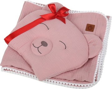 МУСЛИНОВОЕ ОДЕЯЛО + ПОДУШКА BABYMAM BEAR