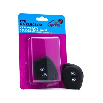 ETUI SILIKONOWE NA KLUCZYK CZARNE FIAT OPEL SUZUKI