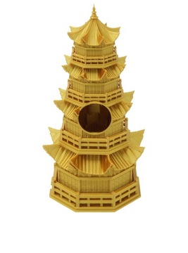 Китайский храм года дракона - башня для игральных костей - FatesEnd с подставкой