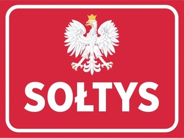 TABLICZKA PCV 20X30 - SOŁTYS -