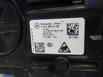 MERCEDES GLB X247 247 AMG В КОМПЛЕКТЕ ПЕРЕДНЯЯ ЧАСТЬ AMG 787