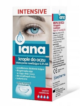 IANA Intensive Krople do oczu nawilżające 0,3% HA 10 ml