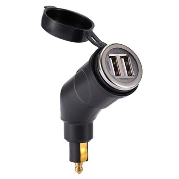 ŁADOWARKA MOTOCYKLOWA 2x USB DIN BMW SZYBKA
