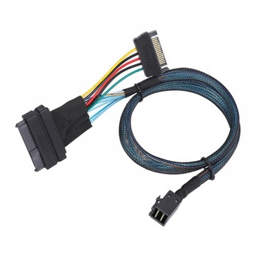 Kabel SAS SFF8643 do SFF8639 15P Power Line