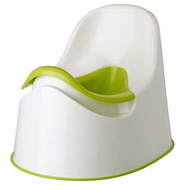 601.931.28 Nocnik Ikea LOCKIG biały/zielony