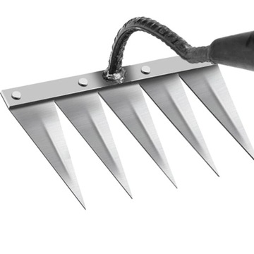 Narzędzie do usuwania chwastów Ostra motyka do wyrównywania trawnika z 5 stalowymi zębami