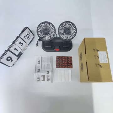 АВТОМОБИЛЬНЫЙ USB-ВЕНТИЛЯТОР С ДВОЙНОЙ ГОЛОВКОЙ 12 В