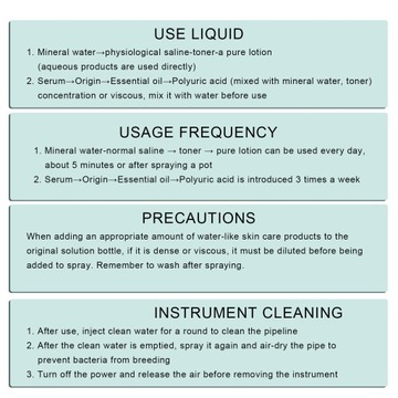 Przenośny rozpylacz do twarzy Wysokociśnieniowa