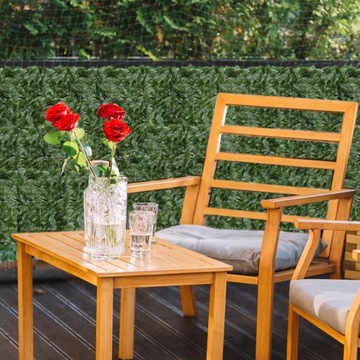SZTUCZNY ŻYWOPŁOT BLUSZCZ ZIELONA ŚCIANA OSŁONA NA BALKON SIATKA 1,5x3m