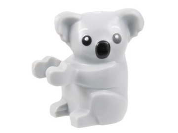 LEGO 2589pb01 MIŚ KOALA szary jasny NOWY (1g)