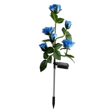 Lampa solarna LED w kształcie róży Lampa trawnikow