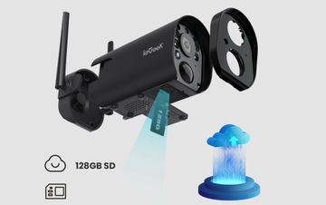 СОЛНЕЧНАЯ НАРУЖНАЯ IP-КАМЕРА WIFI HD 2K 3MP 1296P
