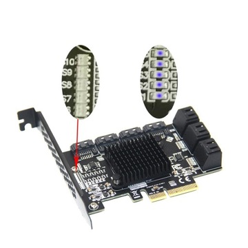 Переходник PCIE -e на 3.0 6 Гбит/-порт