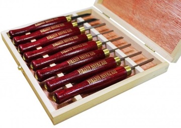 HOLZMANN Dłuta tokarskie HSS micro 8szt w walizce