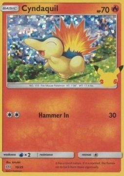 Pokemon Cyndaquil McDonald's 2021 HOLO