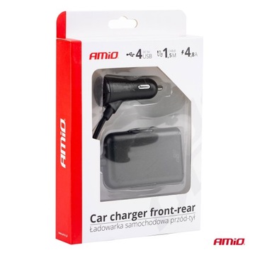ŁADOWARKA SAMOCHODOWA USB PRZEDŁUŻACZ DO SAMOCHODU