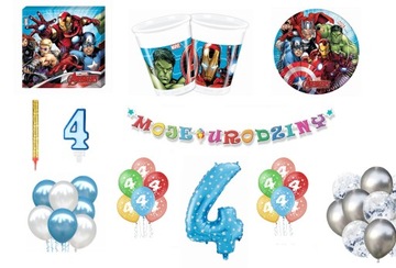 Набор воздушных шаров на день рождения «Мстители 1–9»