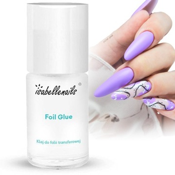Isabellenails FOIL GLUE Klej do Folii Transferowej do Zdobień Paznokci 6ml