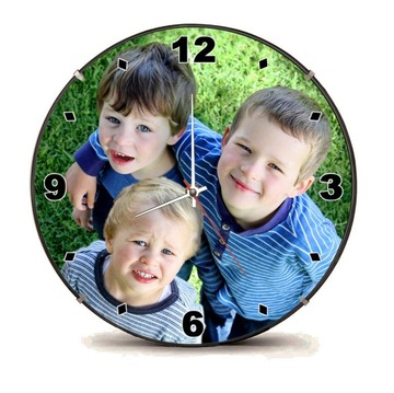 Большие часы с логотипом компании и вашим текстом Подарок.