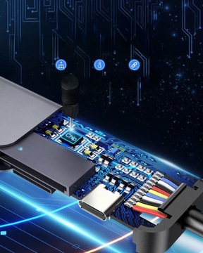 USB C Hub Док-станция PD 100 Вт 4K HDMI SD/TF-ридер USB 3.0 Thunderbolt