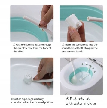 Toaleta Przenośny Bidet Płeć żeńska Pielęgniarstwo
