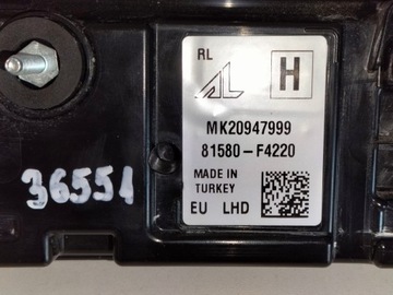 CLONA (KRYT) LIŠTA SVĚTLO STOP KRYT ZADNÍ TOYOTA CHR C-HR II 23- LED