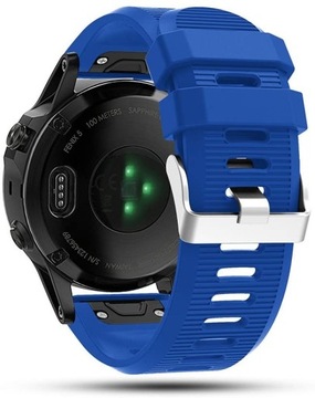 NIEBIESKI Silikonowy Pasek Garmin FENIX 5X PLUS