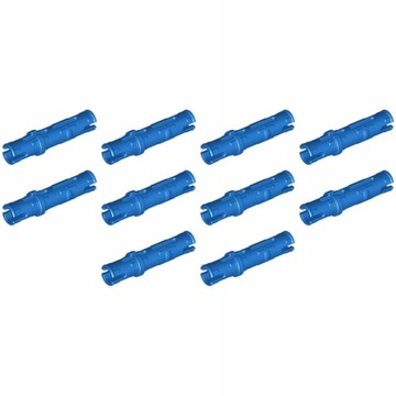 PAKIET LEGO 6558 Technic Łącznik Pin 3L Niebieski 10szt NOWE