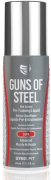 Steelfit Guns of Steel płyn przedtreningowy D3PA biceps triceps roll on