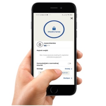 Дверная ручка ORNO с кодовым замком Bluetooth PIN-код