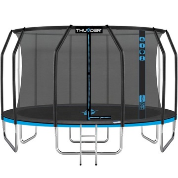 Trampolina Ogrodowa 16ft 488CM potężna z drabinką profesjonalna Thunder