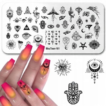 Узоры для штамповки ногтей - Буддизм, Око провидения